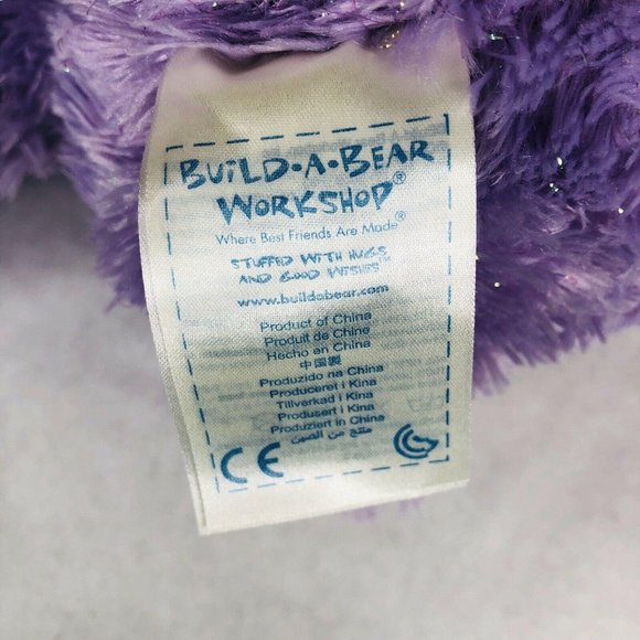 Build A Bear Frozen Princess Anna Purple Sparkle Disney Plush Toy Stuffed Animal - Picture 10 of 11
